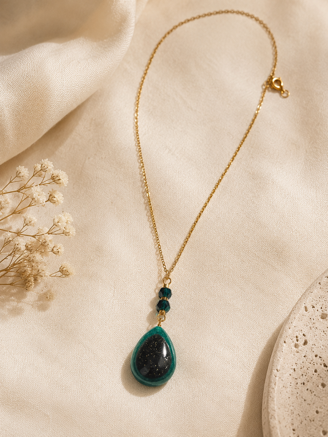 Forever Held Teardrop Pendant