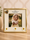 Forever Held Daisy Memorial Frame with Heart Pendant